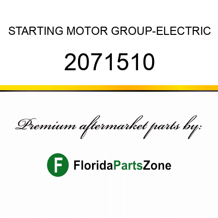 STARTING MOTOR GROUP-ELECTRIC 2071510