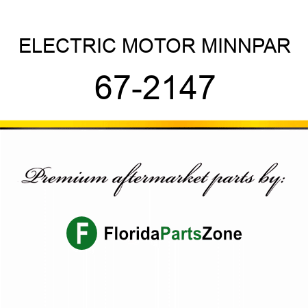 ELECTRIC MOTOR MINNPAR 67-2147