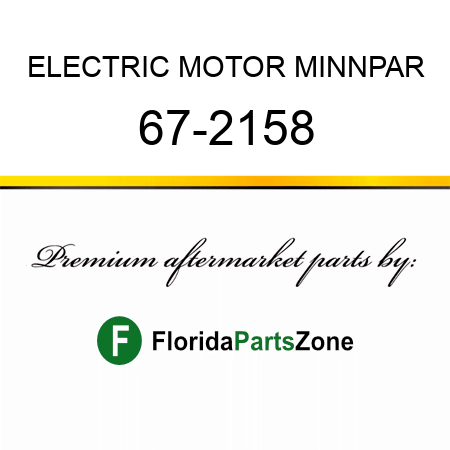ELECTRIC MOTOR MINNPAR 67-2158