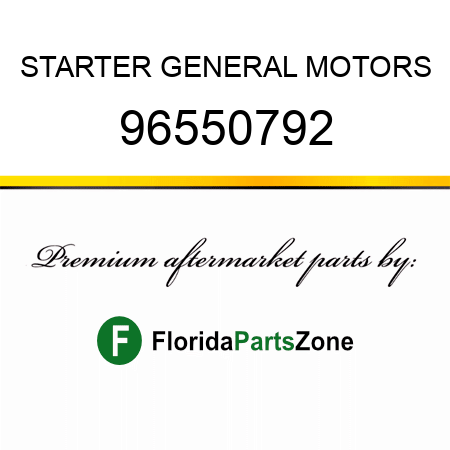 STARTER GENERAL MOTORS 96550792