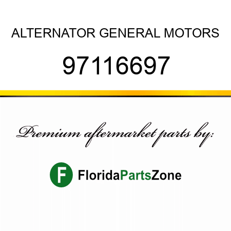 ALTERNATOR GENERAL MOTORS 97116697