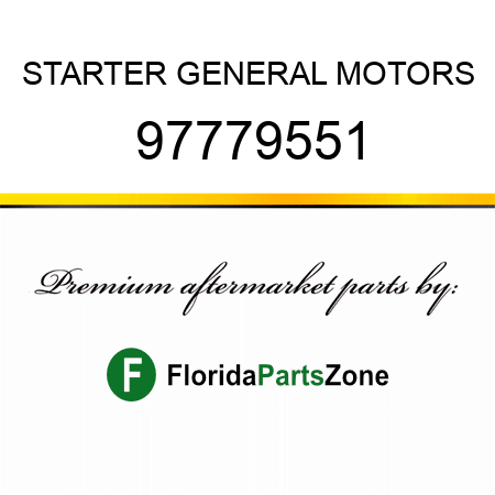 STARTER GENERAL MOTORS 97779551