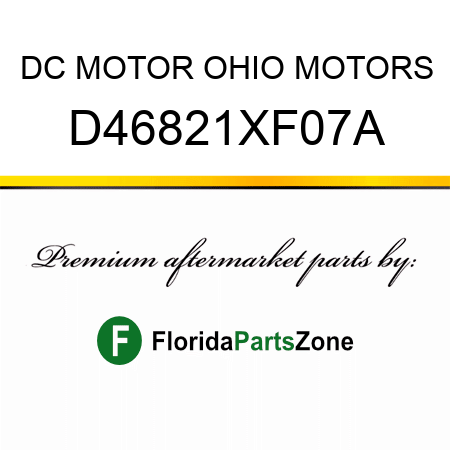 DC MOTOR OHIO MOTORS D46821XF07A
