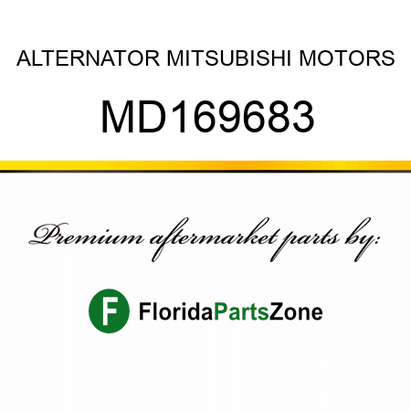 ALTERNATOR MITSUBISHI MOTORS MD169683