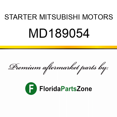 STARTER MITSUBISHI MOTORS MD189054