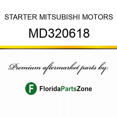 STARTER MITSUBISHI MOTORS MD320618