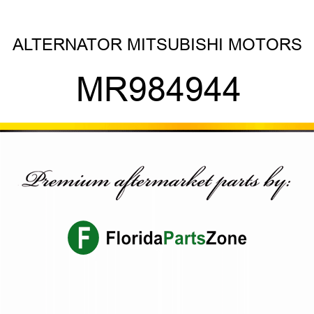 ALTERNATOR MITSUBISHI MOTORS MR984944