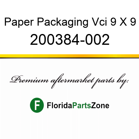 Paper, Packaging, Vci, 9 X 9 200384-002