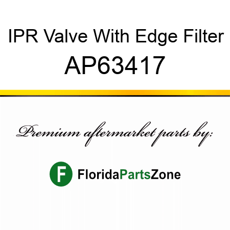 IPR Valve With Edge Filter AP63417