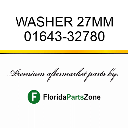 WASHER 27MM 01643-32780