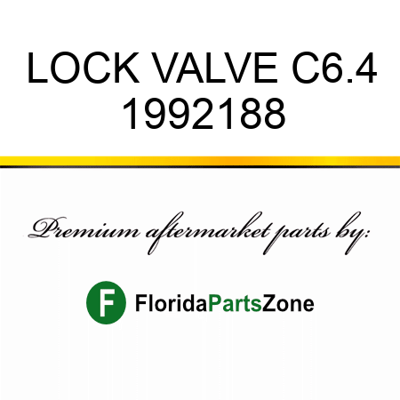 LOCK, VALVE C6.4 1992188