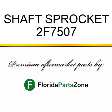 SHAFT, SPROCKET 2F7507