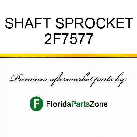 SHAFT, SPROCKET 2F7577