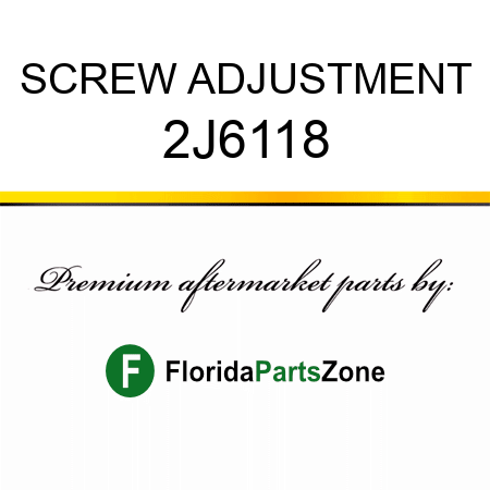 SCREW, ADJUSTMENT 2J6118