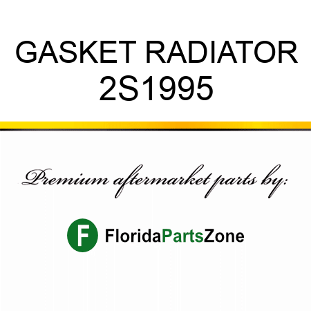 GASKET, RADIATOR 2S1995