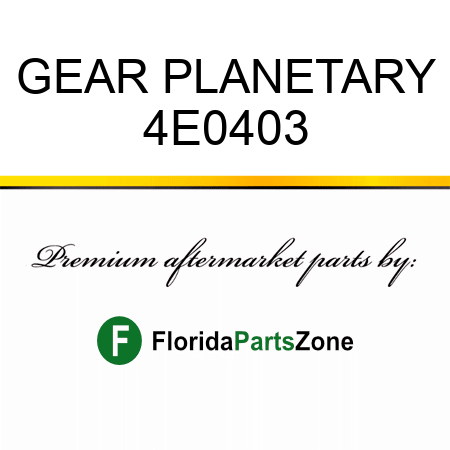 GEAR, PLANETARY 4E0403