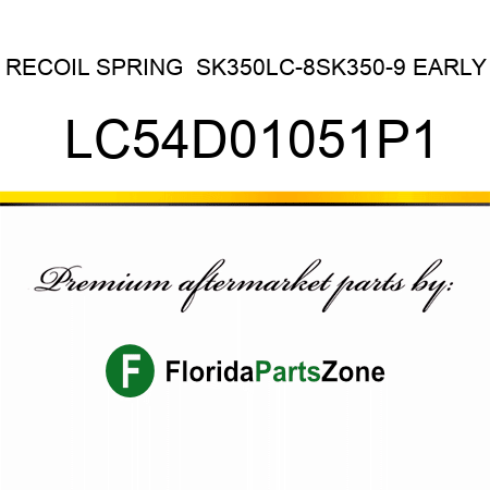 RECOIL SPRING  SK350LC-8,SK350-9 EARLY LC54D01051P1