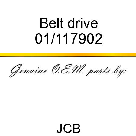 Belt, drive 01/117902