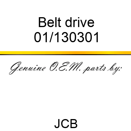 Belt, drive 01/130301