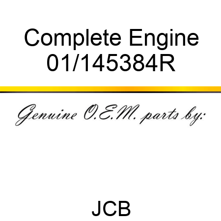 Complete Engine 01/145384R