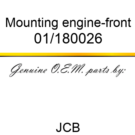 Mounting, engine-front 01/180026