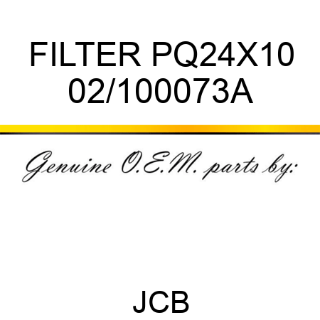 FILTER PQ24X10 02/100073A
