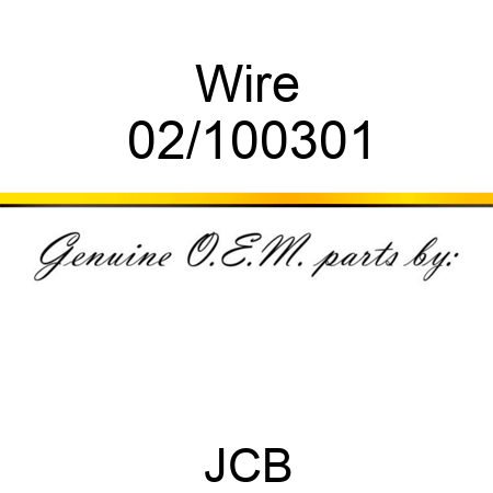 Wire 02/100301