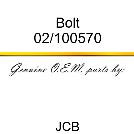 Bolt 02/100570