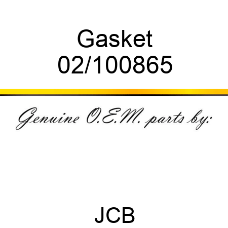 Gasket 02/100865
