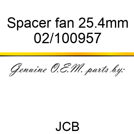 Spacer, fan, 25.4mm 02/100957