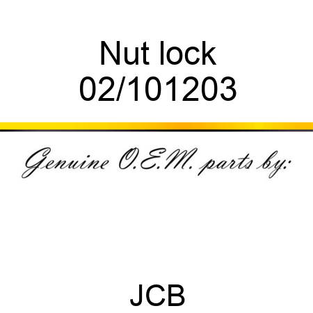 Nut, lock 02/101203