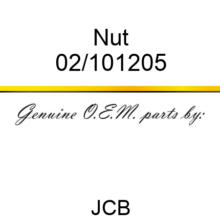 Nut 02/101205