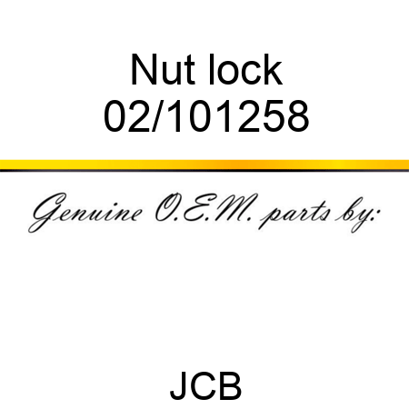 Nut, lock 02/101258