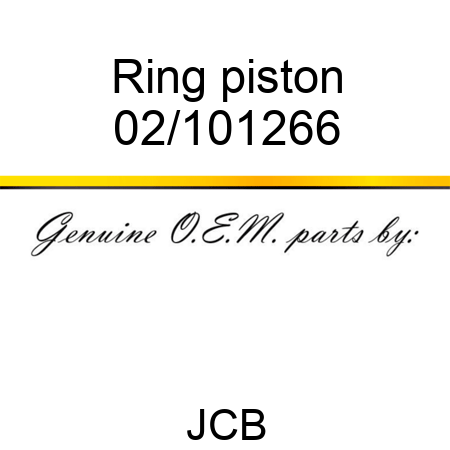 Ring, piston 02/101266