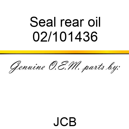 Seal, rear oil 02/101436