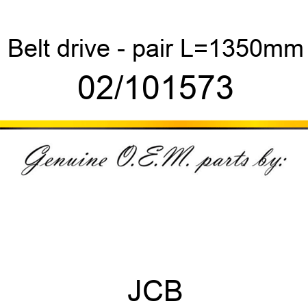 Belt, drive - pair, L=1350mm 02/101573