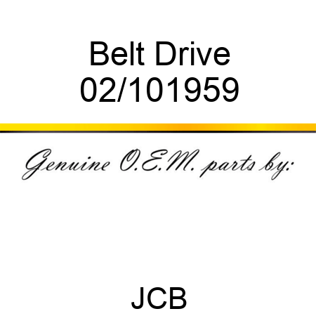 Belt, Drive 02/101959