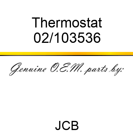 Thermostat 02/103536