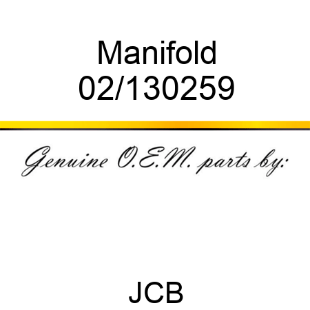 Manifold 02/130259