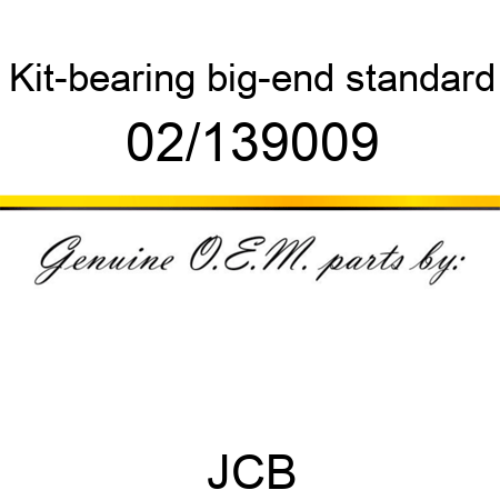 Kit-bearing, big-end, standard 02/139009