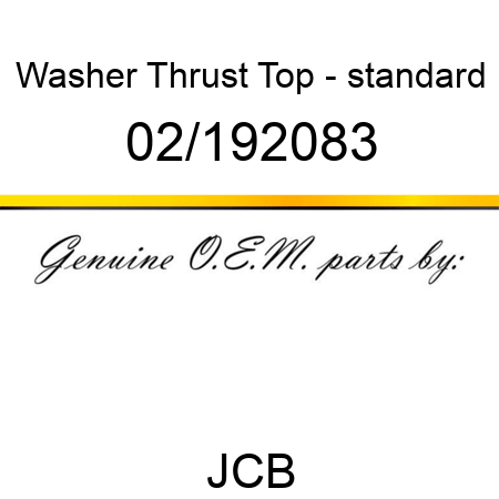 Washer, Thrust, Top - standard 02/192083