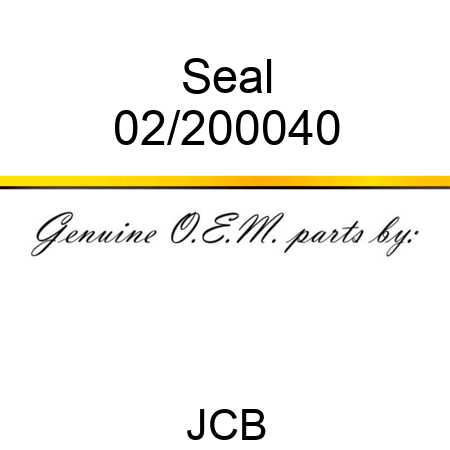 Seal 02/200040