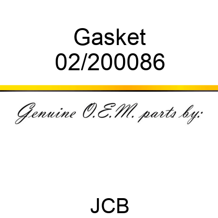 Gasket 02/200086