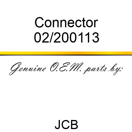 Connector 02/200113