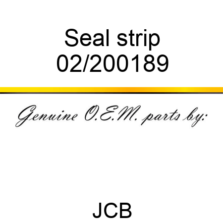 Seal, strip 02/200189