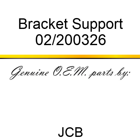 Bracket, Support 02/200326