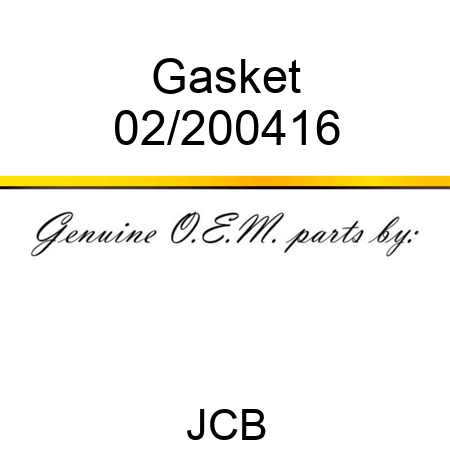 Gasket 02/200416