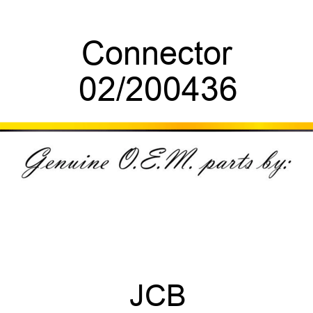 Connector 02/200436