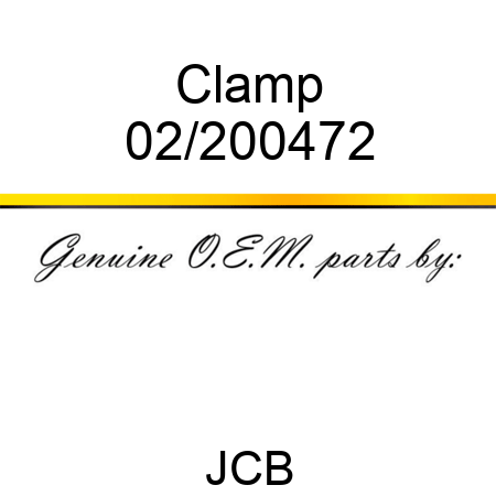 Clamp 02/200472