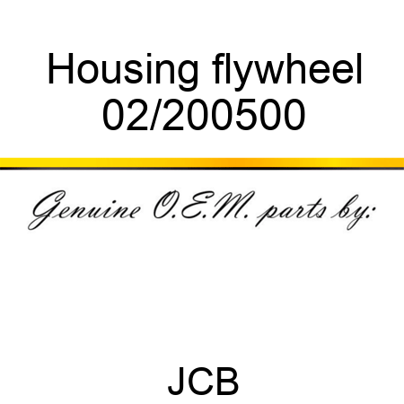 Housing, flywheel 02/200500